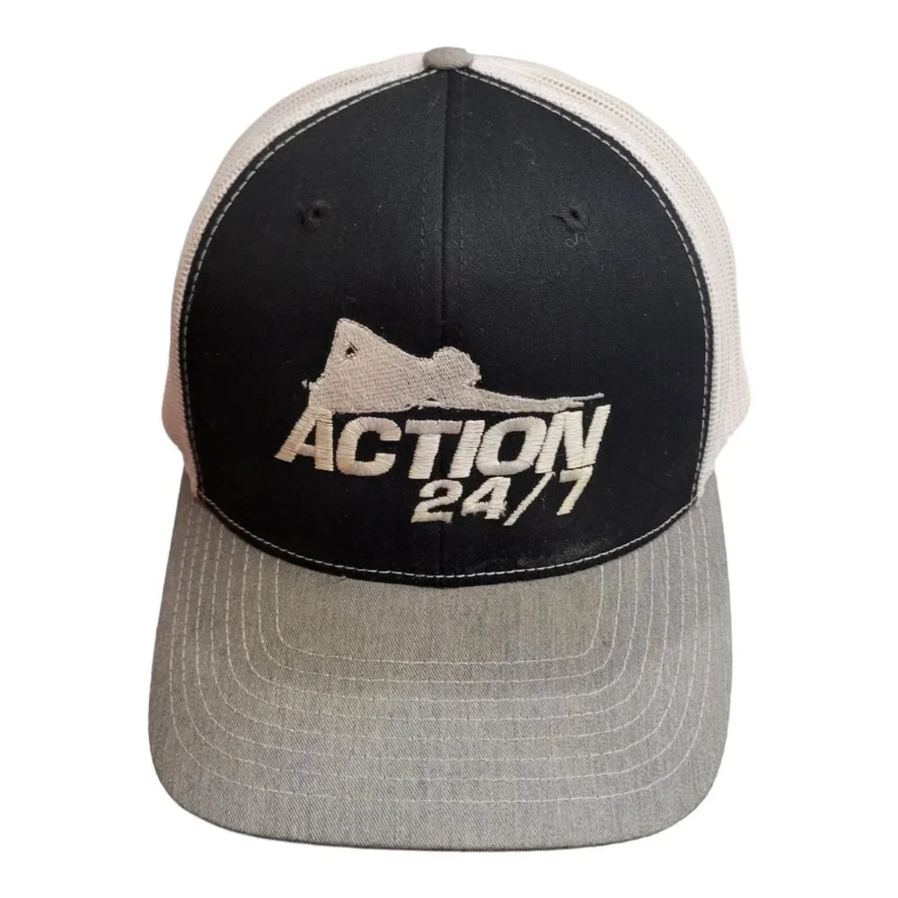 Richardson Action 24/7 Mesh Snapback Cap Trucker Baseball Hat